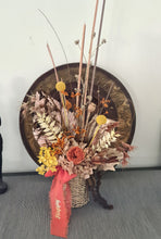 Load image into Gallery viewer, Rustic style flower arrangement with terracotta preserved peony – CAB2187
