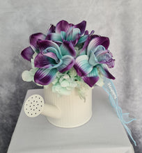 Load image into Gallery viewer, Super cute Singapore orchids in watering can – AB2193