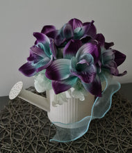 Load image into Gallery viewer, Super cute Singapore orchids in watering can – AB2193