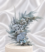Load image into Gallery viewer, Its a Boy Preserved flowers blue Cake Topper