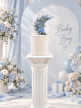 Load image into Gallery viewer, Its a Boy Preserved flowers blue Cake Topper