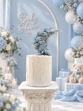 Load image into Gallery viewer, Its a Boy Preserved flowers blue Cake Topper
