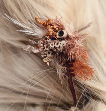 Load image into Gallery viewer, 3 x Rustic preserved everlasting flowers bobby pins