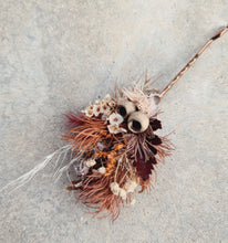 Load image into Gallery viewer, 3 x Rustic preserved everlasting flowers bobby pins