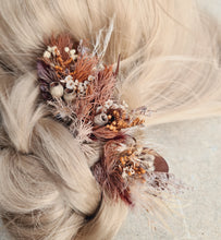 Load image into Gallery viewer, 3 x Rustic preserved everlasting flowers bobby pins
