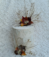 Load image into Gallery viewer, Double floral cake topper in rustic autumn colors