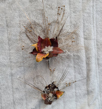 Load image into Gallery viewer, Double floral cake topper in rustic autumn colors