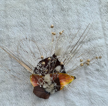 Load image into Gallery viewer, Double floral cake topper in rustic autumn colors