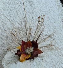 Load image into Gallery viewer, Double floral cake topper in rustic autumn colors