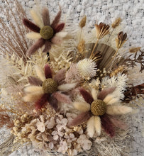 Load image into Gallery viewer, Boho hippie everlasting flowers in wicker pot