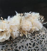 Load image into Gallery viewer, Boho style Everlasting preserved flowers crown / dog collar