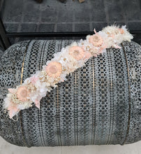 Load image into Gallery viewer, Boho Blush Everlasting preserved flowers crown / dog collar