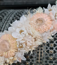 Load image into Gallery viewer, Boho Blush Everlasting preserved flowers crown / dog collar