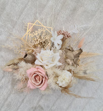 Load image into Gallery viewer, Happy Birthday cake topper in blush tones