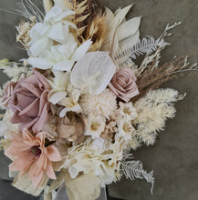 Load image into Gallery viewer, Real touch flowers Bridal bouquet in blush