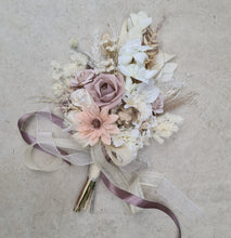 Load image into Gallery viewer, Real touch flowers Bridal bouquet in blush