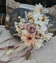 Load image into Gallery viewer, Real touch flowers Bridal bouquet in blush