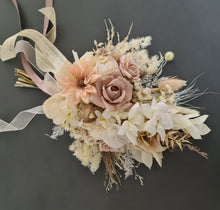Load image into Gallery viewer, Real touch flowers Bridal bouquet in blush