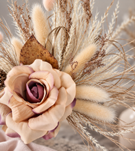 Load image into Gallery viewer, Peach blush Everlasting flowers cake topper
