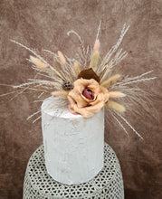Load image into Gallery viewer, Peach blush Everlasting flowers cake topper