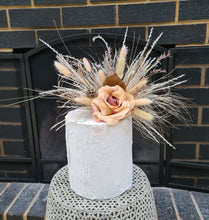 Load image into Gallery viewer, Peach blush Everlasting flowers cake topper