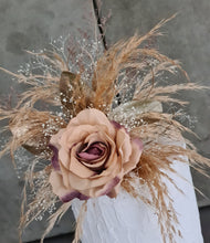 Load image into Gallery viewer, Everlasting flowers cake topper - peach & neutral