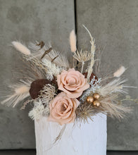 Load image into Gallery viewer, Double Everlasting flowers cake topper in peach