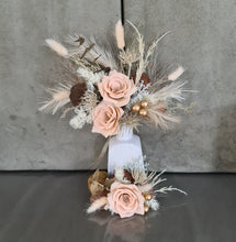 Load image into Gallery viewer, Double Everlasting flowers cake topper in peach