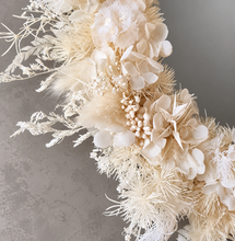 Load image into Gallery viewer, Boho deco Everlasting flowers wall mirror