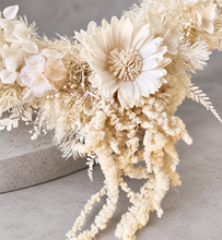 Load image into Gallery viewer, Boho deco Everlasting flowers wall mirror
