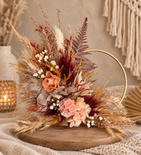 Load image into Gallery viewer, Rustic everlasting flowers cake hoop - 5 inch