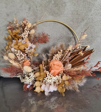 Load image into Gallery viewer, Rustic everlasting flowers cake hoop - 6 inch