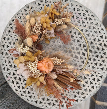 Load image into Gallery viewer, Rustic everlasting flowers cake hoop - 6 inch