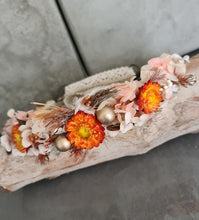 Load image into Gallery viewer, Rustic Boho Everlasting flowers crown with boho ribbon