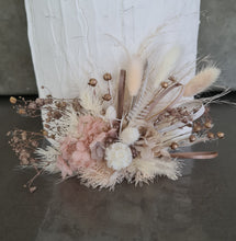 Load image into Gallery viewer, Double Everlasting preserved flowers cake topper - blush