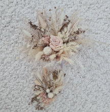 Load image into Gallery viewer, Double Everlasting preserved flowers cake topper - blush