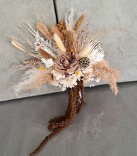 Load image into Gallery viewer, Everlasting preserved flowers double cake topper - rustic