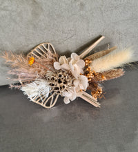 Load image into Gallery viewer, Everlasting preserved flowers double cake topper - rustic