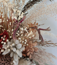 Load image into Gallery viewer, Autumn colours everlasting flowers in clay pot