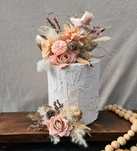Load image into Gallery viewer, Everlasting flowers cake topper x 2 - blush
