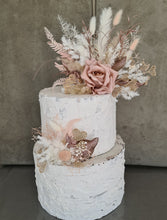 Load image into Gallery viewer, Everlasting flowers blush cake flowers topper x 2 - Wedding, Engagement