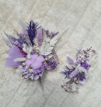 Load image into Gallery viewer, Double Everlasting flowers cake topper in purple