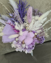 Load image into Gallery viewer, Double Everlasting flowers cake topper in purple