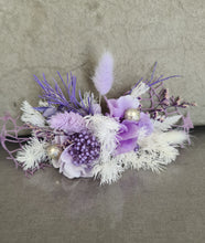 Load image into Gallery viewer, Double Everlasting flowers cake topper in purple