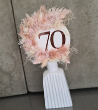 Load image into Gallery viewer, Blush Everlasting flowers 70th Birthday Cake topper