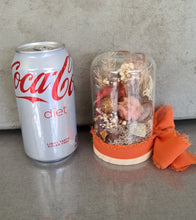 Load image into Gallery viewer, Preserved everlasting flowers baby glass dome - Rusty Orange