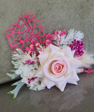 Load image into Gallery viewer, Everlasting flowers cake topper x 2 – Pink, fuchsia & green