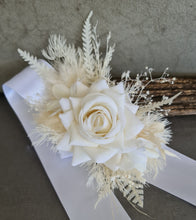 Load image into Gallery viewer, Everlasting flowers school formal / prom corsage - Milky white