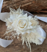Load image into Gallery viewer, Everlasting flowers school formal / prom corsage - Milky white