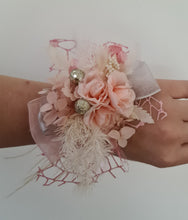 Load image into Gallery viewer, Everlasting flowers school formal / prom / wedding corsage - Blush pink